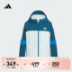 男女大童拒水防风梭织户外风连帽夹克外套adidas阿迪达斯轻运动