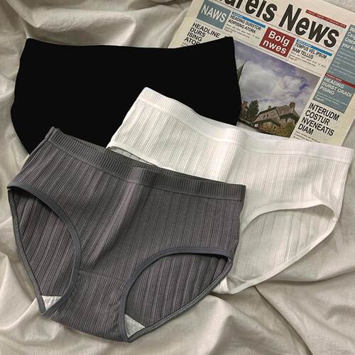 本命年红色软绵内裤女士日系中腰
