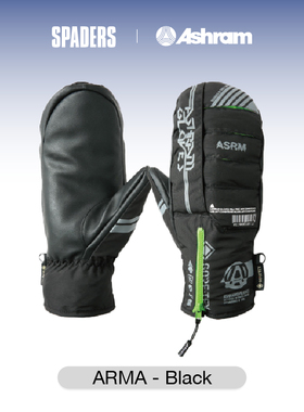 ASHRAM 热卖新款滑雪手套ARMA GORE TEX面料防水保暖 黑桃雪具