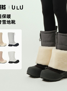 ULU 秋冬舒适保暖时尚厚底中帮雪地靴Raven男女同款户外休闲鞋