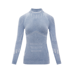 SURPINE松野湃 热卖女无惧系列滑雪排汗透气保暖压缩衣 黑桃雪具