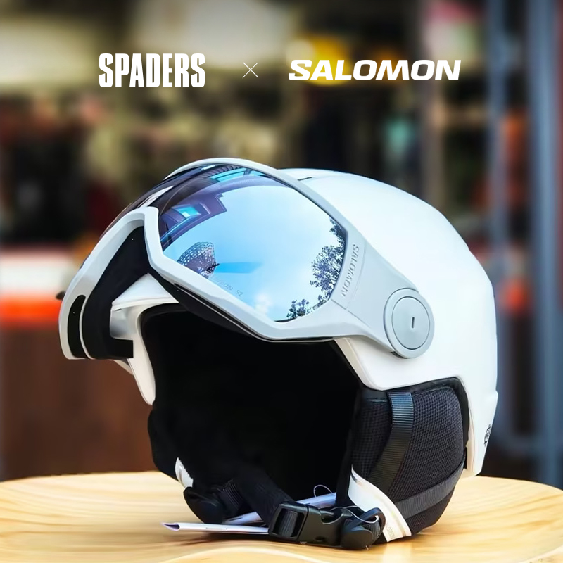 SALOMON 2324女款一体式单板滑雪头盔SIMGA可变色镜片SPADERS黑桃 户外/登山/野营/旅行用品 滑雪头盔/滑雪帽 原图主图