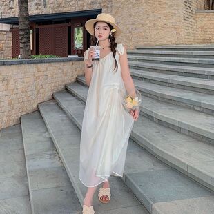 丝语法式 海边度假风小众设计感 温柔风吊带连衣裙子女夏季 新款