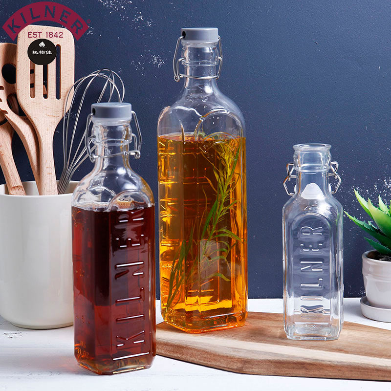 英国Kilner密封瓶玻璃调料瓶油瓶油壶果汁饮料牛奶葡萄酒瓶子带盖,厨房/烹饪用具,密封罐,淘宝优惠券,粉丝福利购,淘宝优惠卷
