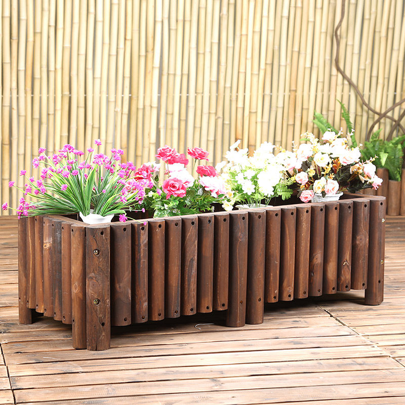 木质长款圆木别墅院子花坛箱种植园区绿化花池超大号长方形花盆槽|ruв категории доставка цветов/цветок моделирования/растения садоводства, ваза/цветок/горшок/цветок (новый), горшок - от Buy2taobao.com для оказания профессиональной услуги покупки агента Taobao