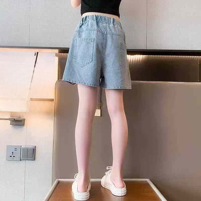 女童牛仔短裤夏季2026新款儿童装裤裙中大童外穿薄款洋气网红裤子