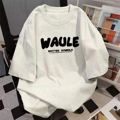 重磅260G纯棉美式休闲2024夏季新款短袖t恤男士宽松百搭潮流上衣