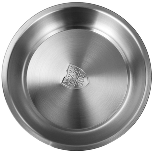 希明 加厚304不锈钢加深盘子菜盘汤盘水果盘蒸盘碟子家用圆形大号