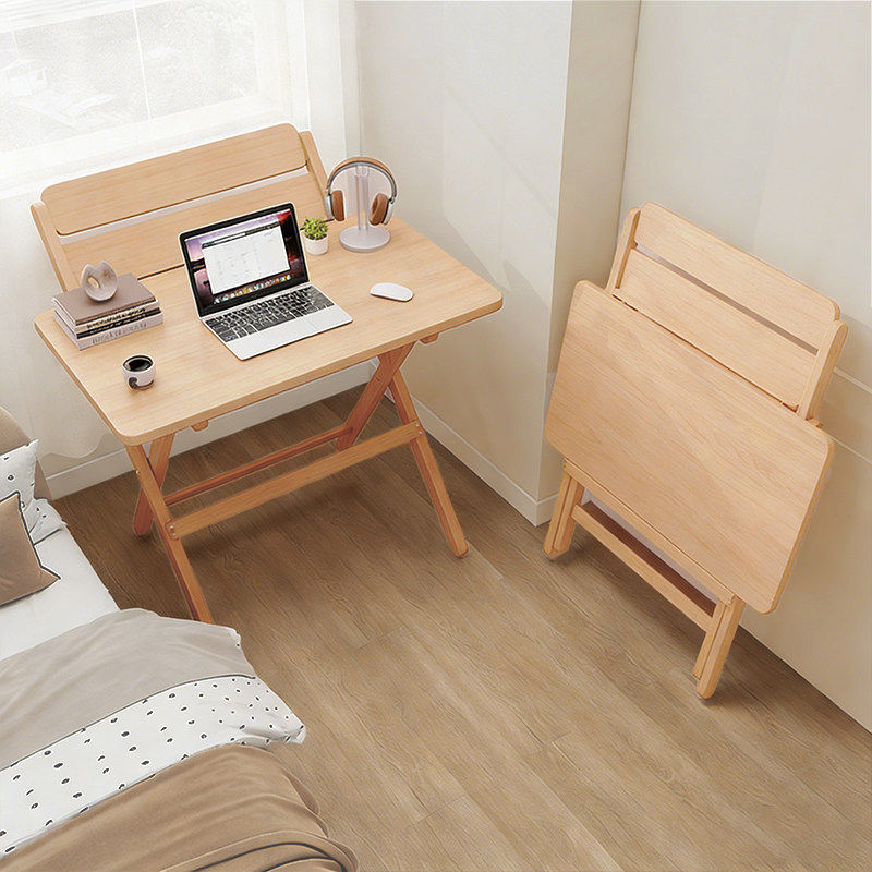爱果乐折叠书桌学生电脑桌小户型床边实木学习桌小桌子简易办公桌,住宅家具,儿童学习桌,淘宝优惠券,粉丝福利购,淘宝优惠卷