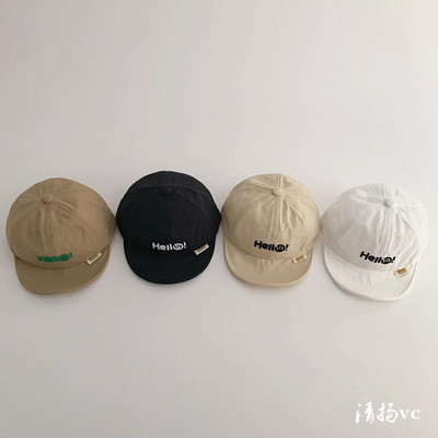 速干软檐婴幼儿鸭舌帽小宝宝帽子