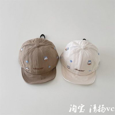 洋气宝宝软檐鸭舌帽春秋遮阳帽子