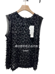 佧茜文专柜正品2026夏季新款时尚百搭圆领无袖桑蚕丝背心女