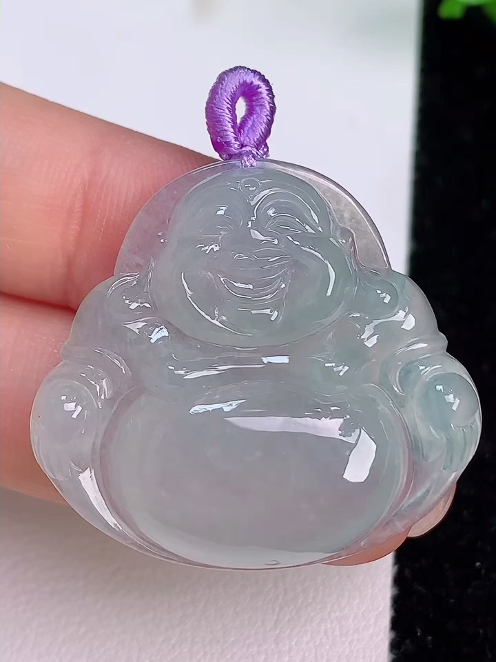 挂件玉坠珠宝首饰正品正宗真品缅甸天然翡翠a货晴水绿佛公吊坠