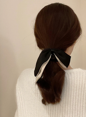 质感双层蝴蝶结发圈头绳发绳头花头饰发饰大肠发圈韩国皮筋女扎头