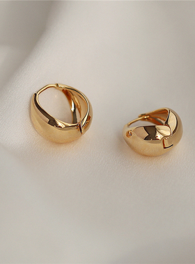 个性简约开口金属耳圈耳扣冷淡风耳环女气质韩国时髦新款潮耳饰
