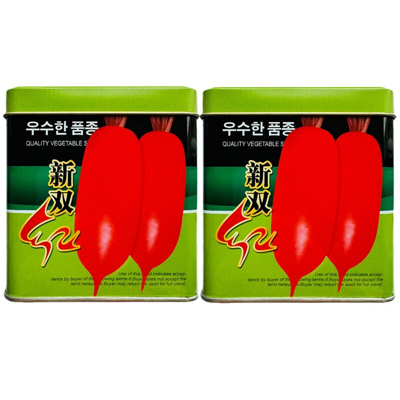 新双红萝卜种子杂交一代极早熟红皮白肉萝卜种子耐热红萝卜种子