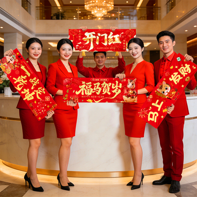 2026新年开门红手持横幅跨年