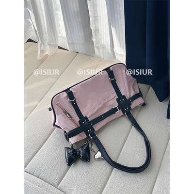 大容量粉色甜辣风机车包