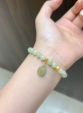 玉阅珠宝和田玉蜜蜡新中式手链