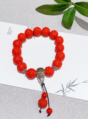 玉阅珠宝男女款红砂手串