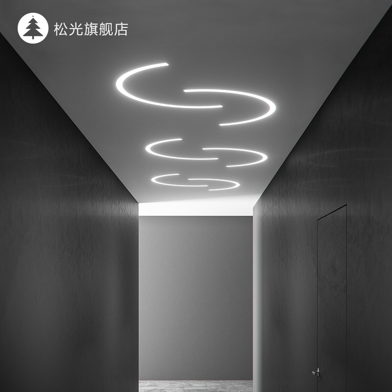 线性灯嵌入式led防水硅胶柔性线条灯平面软灯带条弧形异形灯槽