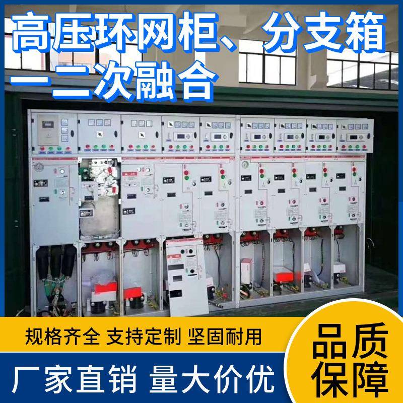 一二次融合开关柜半充气全充气户内外高压开关柜成套设备厂