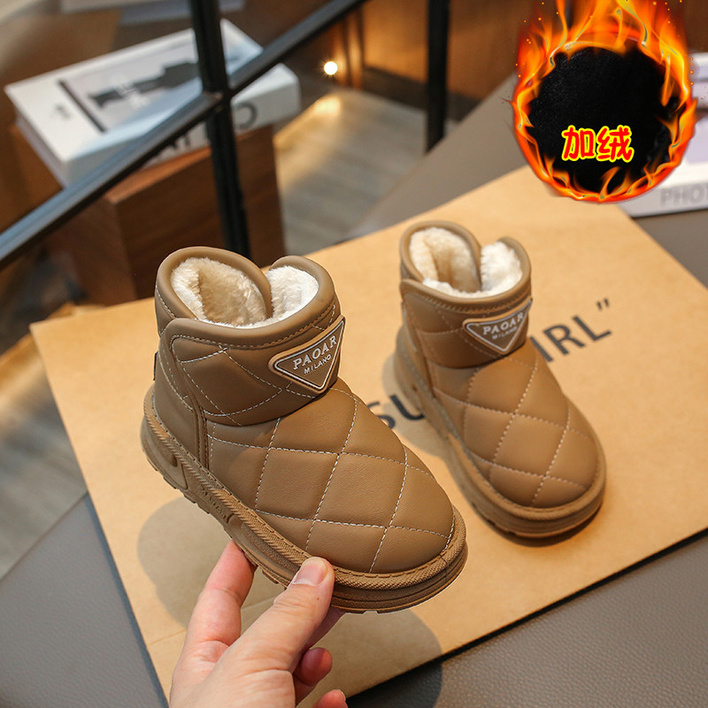 儿童雪地靴女童冬季2025新款加绒大童雪地棉鞋男童加厚防滑大棉靴,童鞋/婴儿鞋/亲子鞋,雪地靴,淘宝优惠券,粉丝福利购,淘宝优惠卷
