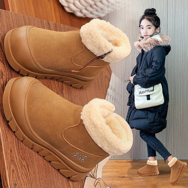 儿童雪地靴2025冬季新款冬鞋女童大棉鞋雪地棉女宝宝加绒鞋子童鞋,童鞋/婴儿鞋/亲子鞋,雪地靴,淘宝优惠券,粉丝福利购,淘宝优惠卷