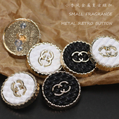小香风高档金属纽扣时尚 外套扣子 饰扣西服西装 毛呢大衣毛衣开衫 装