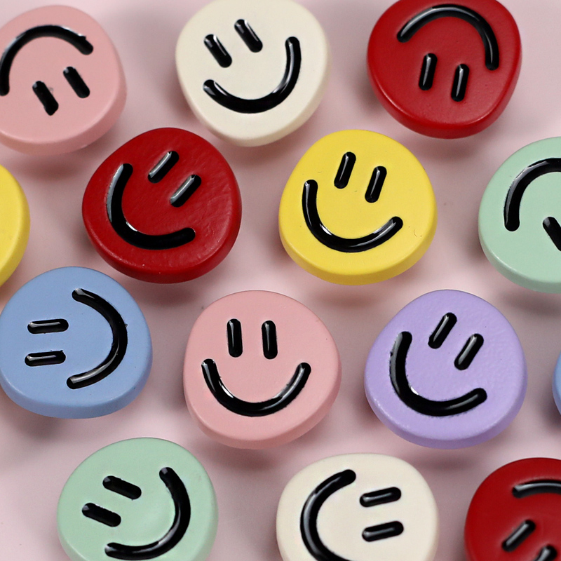 妙思乐卡通笑脸树脂纽扣儿童