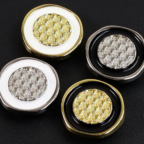 妙思乐金属纽扣外套不规则扣子