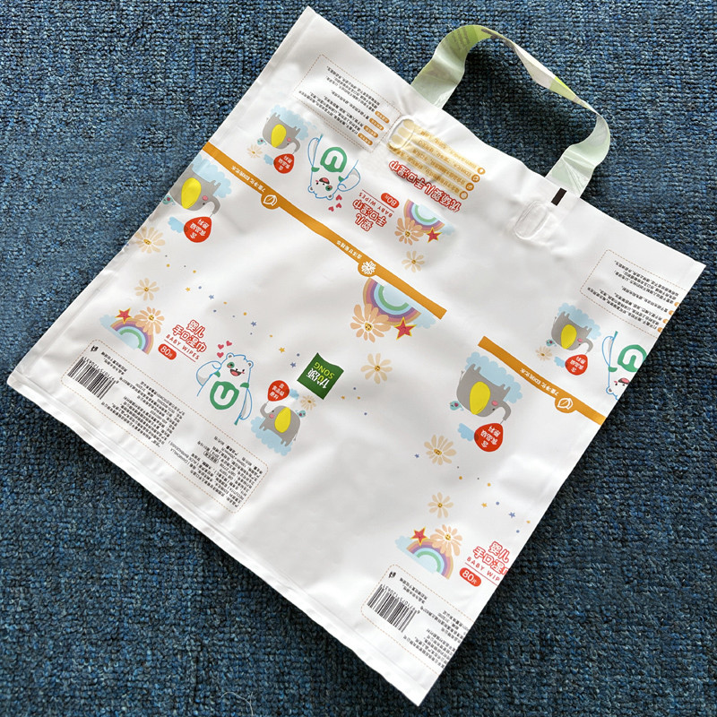 外贸加厚33*33CM塑料袋手提袋礼品包装袋 外贸服装店购物袋子批发