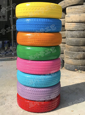 轮胎创意改造工艺品制作个性花盆