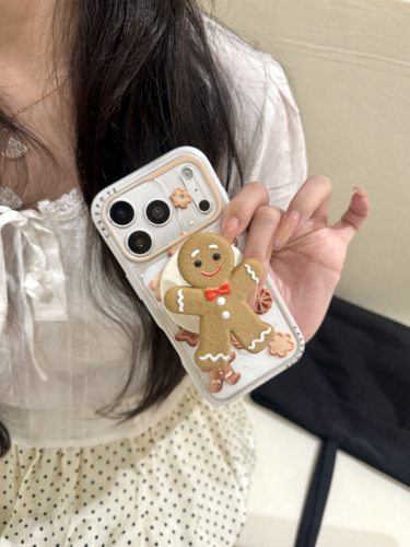 DanDan 新款趣味可爱卡通姜饼人磁吸支架适用18promax手机壳iPhone17/16pro