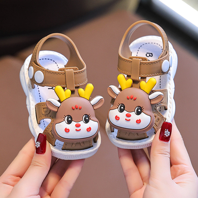 学步鞋防滑男女童卡通可爱包头