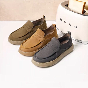 2025春秋新款 鞋 吐司勃肯鞋 一脚蹬工装 A1859AM5 休闲乐福鞋 品牌男鞋