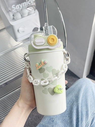 Стакан со стаканом, высококачественная портативная детская трубочка из нержавеющей стали