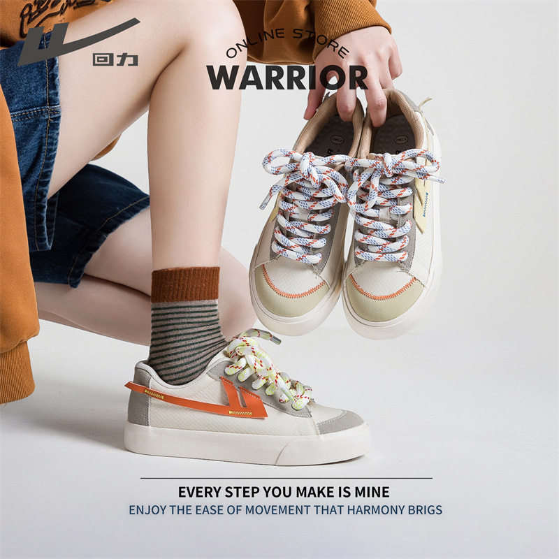 回力帆布鞋女2026秋季新款休闲女鞋情侣运动鞋ins潮百搭轻便板鞋