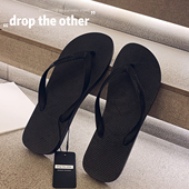 夏季 2025年新款 居家室内防滑夹脚沙滩鞋 人字拖男士 外穿情侣凉拖鞋