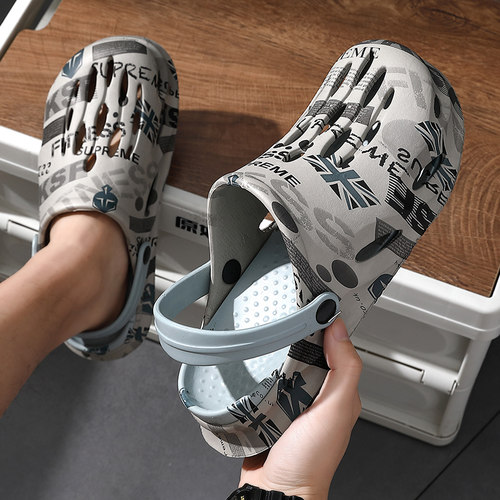 软底洞洞鞋男夏季户外运动踩屎感