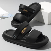 简约厚底防滑踩屎感户外沙滩两穿凉拖鞋 凉鞋 外穿新款 时尚 男士 夏季