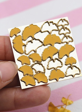 微缩超轻树脂粘土切模模具精雕金属切模银杏叶玫瑰花花瓣五叶地锦