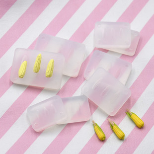 原创手工uv滴胶软陶超轻粘土微缩玉米棒diy迷你食玩硅胶立体模具