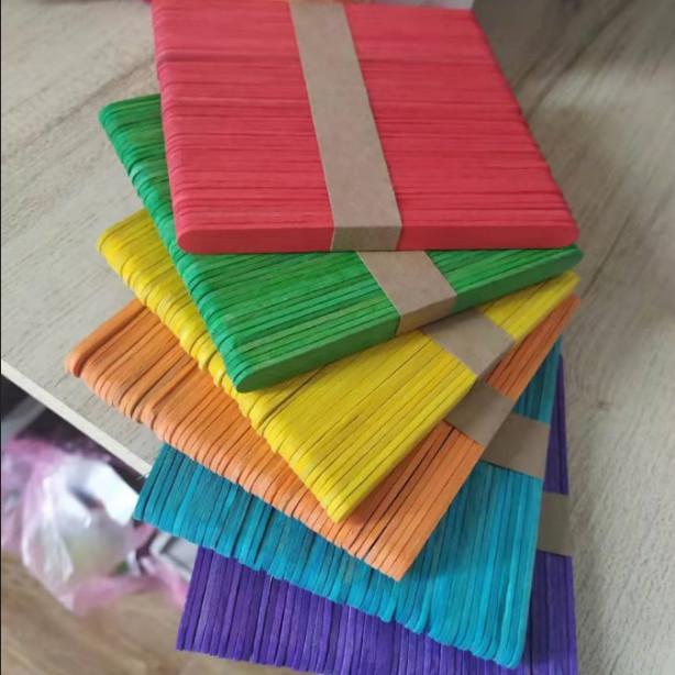 彩色雪糕棒冰棍木条房子模型淇