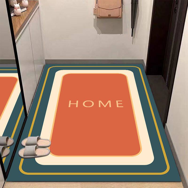 硅藻泥地垫入户门口吸水防滑浴室玄关卫生间耐脏家用厨房门垫定制