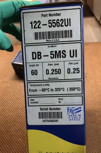  0.25mm 5ms气相色谱柱60 m  0.25µm 5562UI  DB 安捷伦122