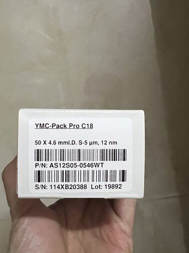 YMC液相色谱柱 YMC-Pack Pro C18 50x4.6mml 5um AS12S05-0546WT