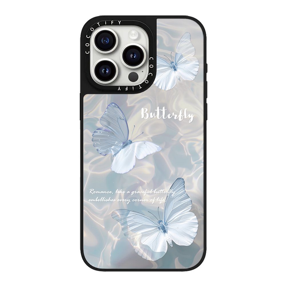 CASETi联名水波纹蓝色粉色蝴蝶磁吸MagSafe适用iPhone15ProMax壳新款苹果14明星同款12防摔15plus女13Pro