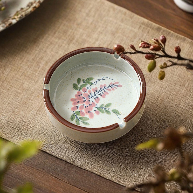 中式国风古风复古陶瓷烟灰缸茶室酒店民宿专用小创意烟缸灰缸小号,家居饰品,装饰烟灰缸,淘宝优惠券,粉丝福利购,淘宝优惠卷