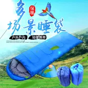 Túi ngủ người lớn ngoài trời trong nhà mùa xuân và mùa hè dày chuyến đi cắm trại ấm áp bẩn bẩn ăn trưa bông làm nhiệm vụ - Túi ngủ